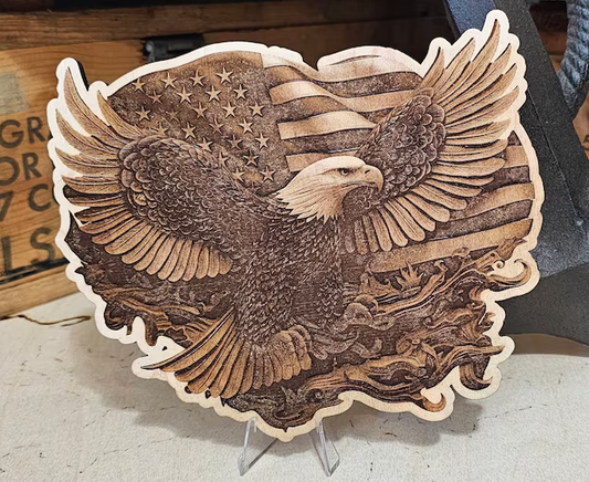 3d American Eagle Wall Plaque