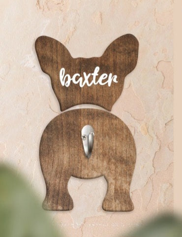 Personalized Wood Dog Lease Holder