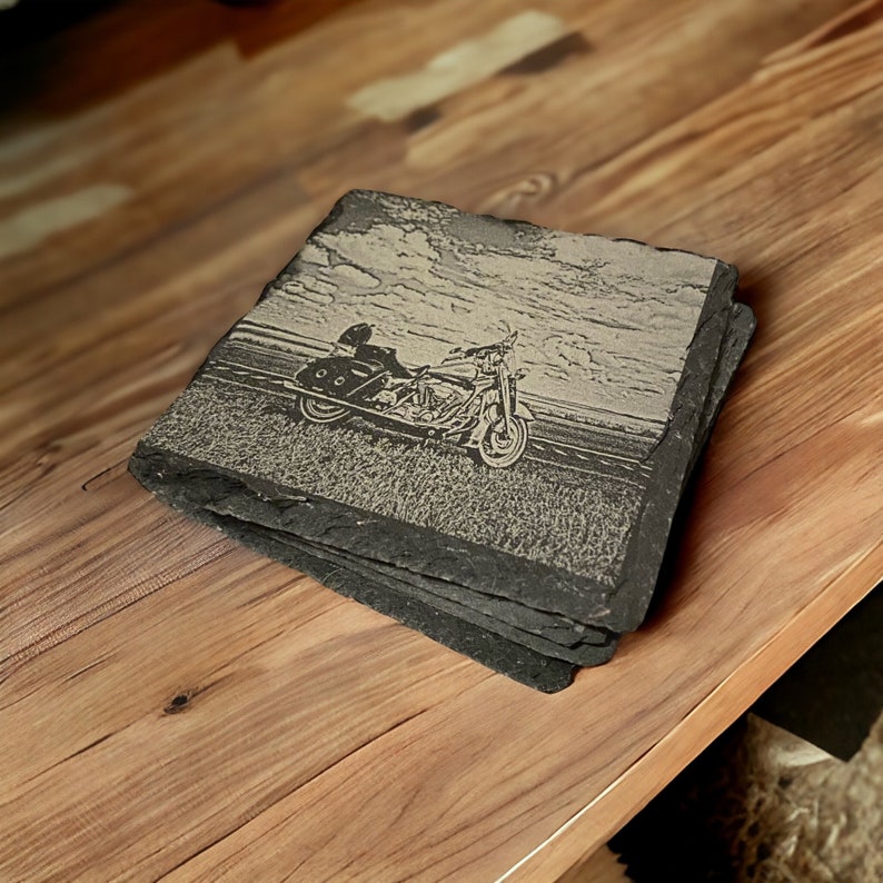 Personalized Engraved Slate Coasters (set of 4)