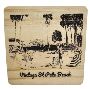 Personalized Engraved Wood Coasters (set of 4)