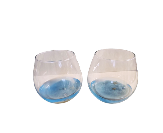 Resin Beach Art Wine Glass Stemless